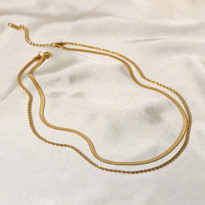 Hailey Gelaagde Gouden Ketting Necklace