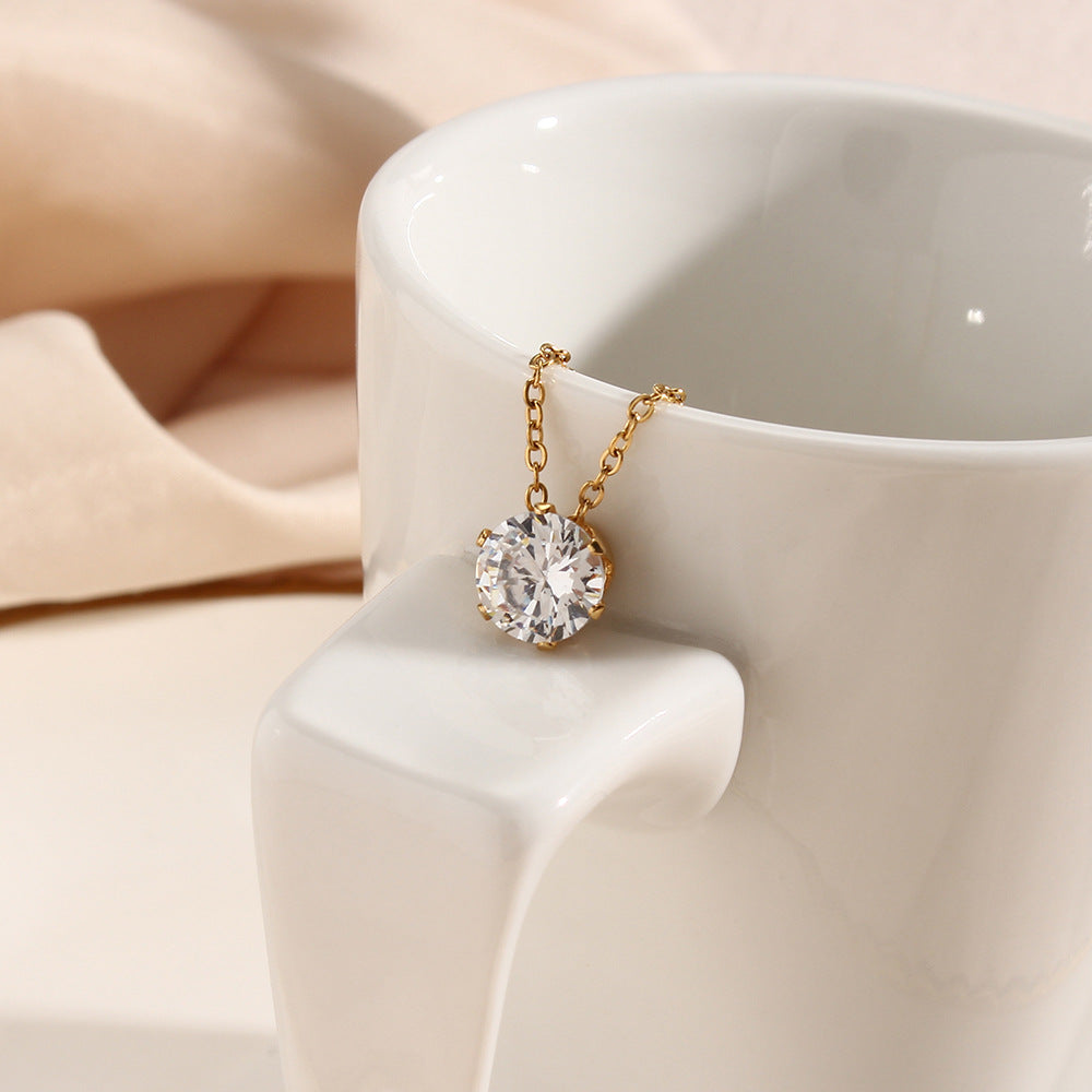 Kyla Solitaire Gouden Ketting