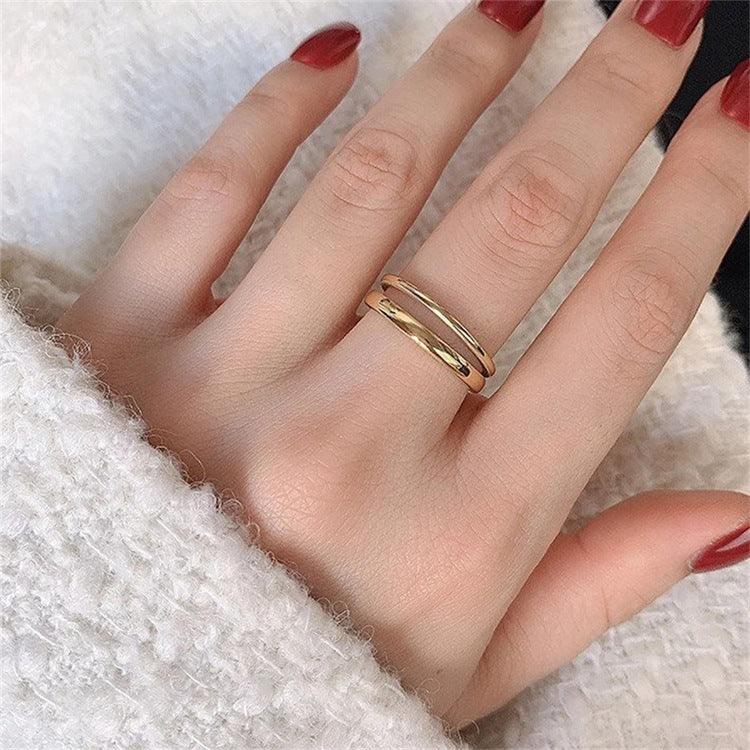 Olivia Gelaagde Gouden Ring