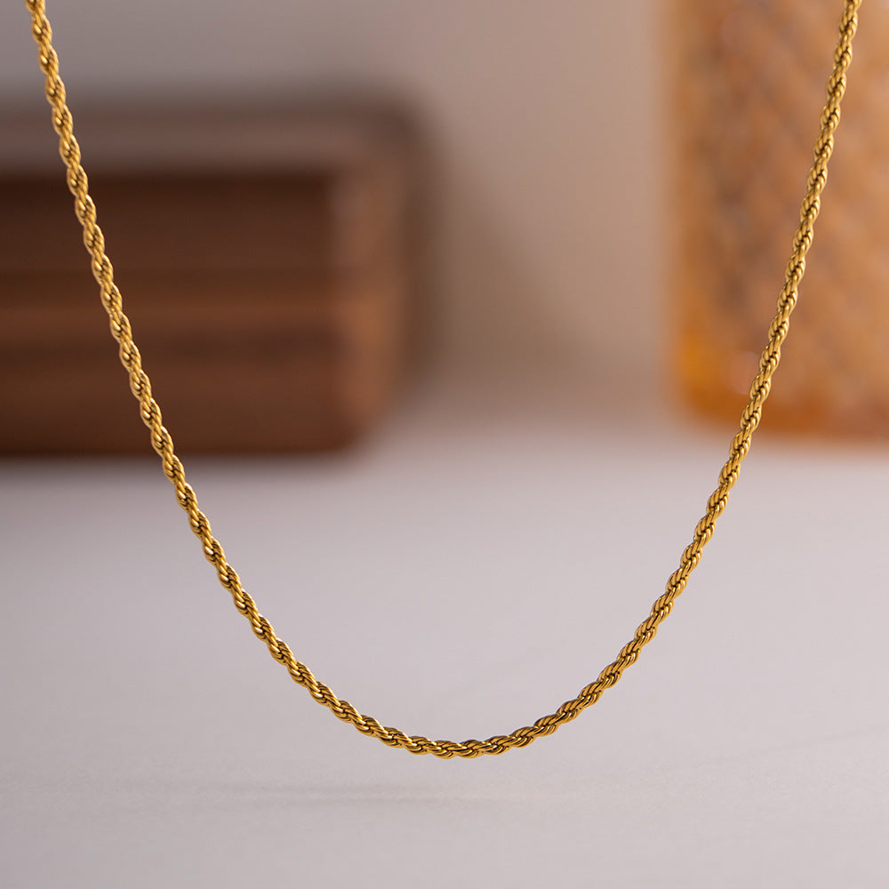 Calle Touwketting Gouden Hanger