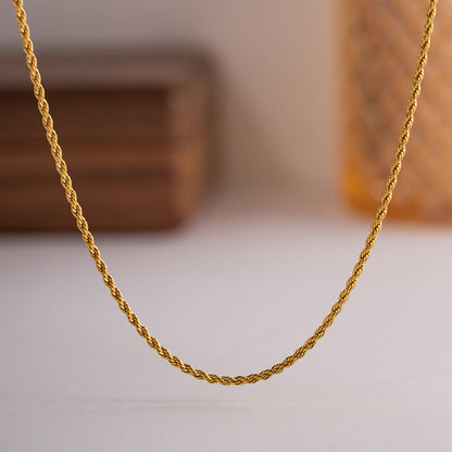 Calle Touwketting Gouden Hanger