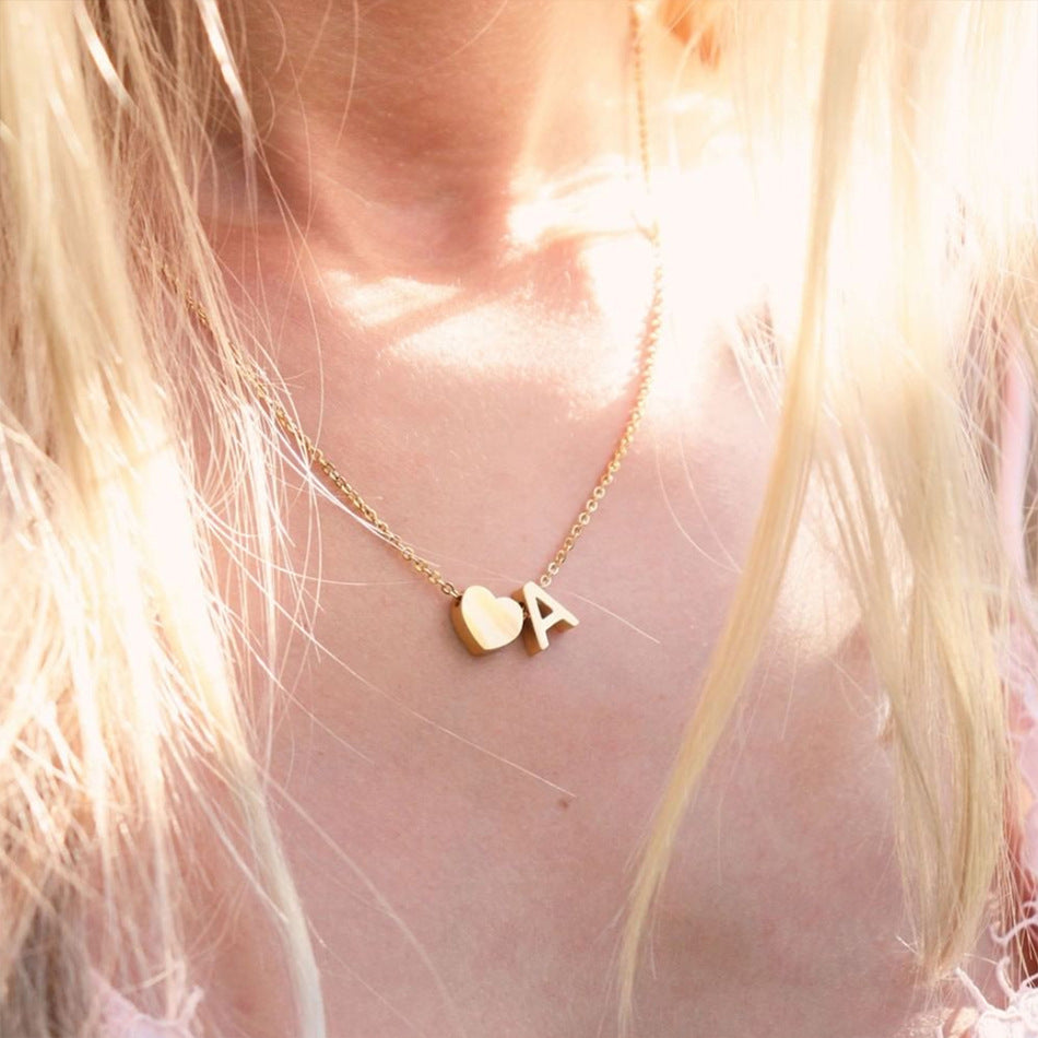 Ria Initieel Letter Gouden Ketting