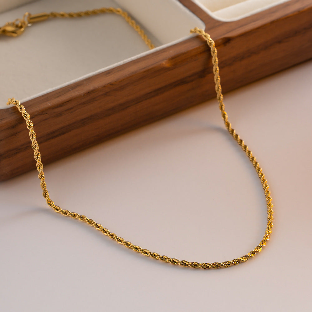 Calle Touwketting Gouden Hanger