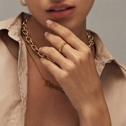Sasha Geometrische Gouden Ring