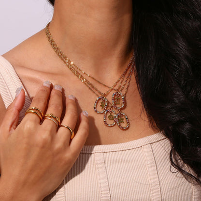 Colette Zodiac Edelsteen Ketting