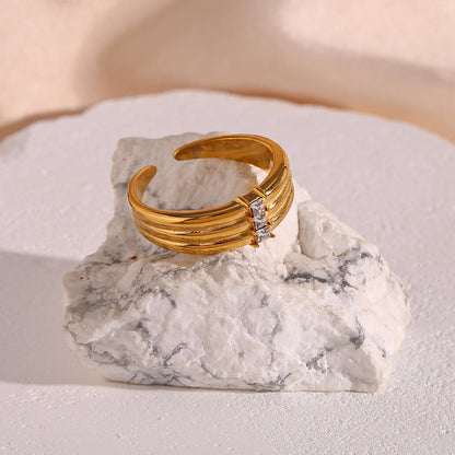 Azalea Smaragd Snit Gouden Ring