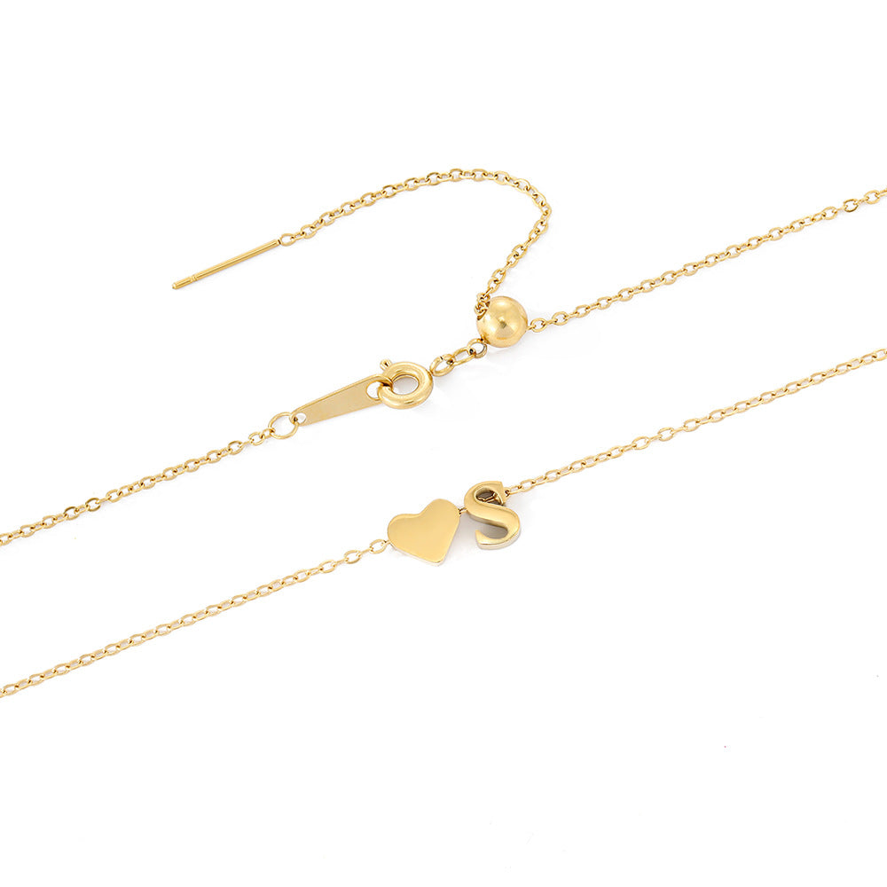 Ria Initieel Letter Gouden Ketting