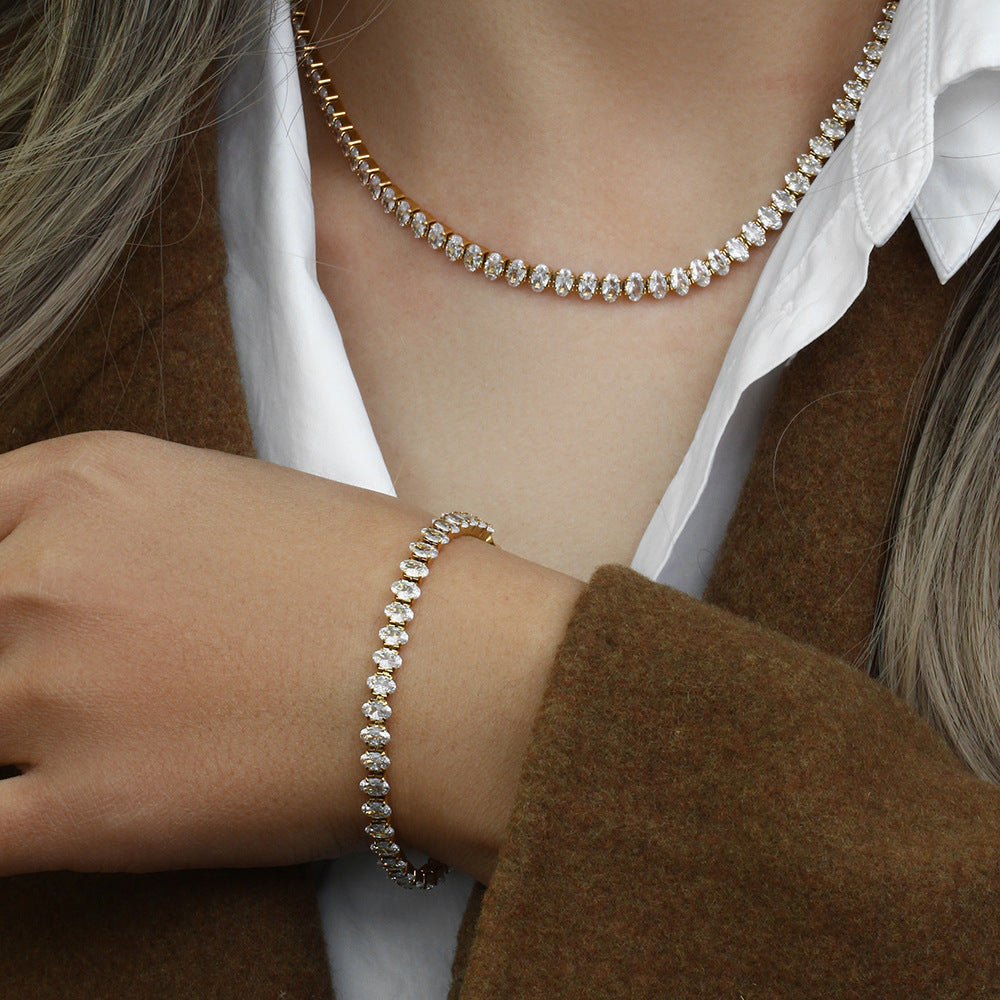 Wisteria Diamanten Tennis Necklace