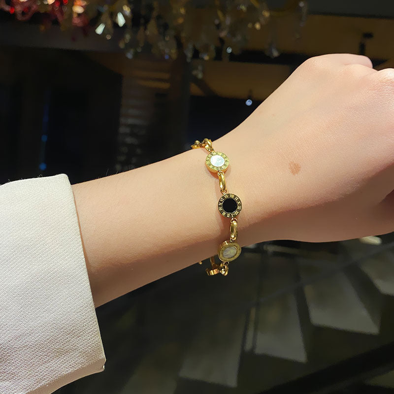 Monochrome Clip Kettingarmband - Goud