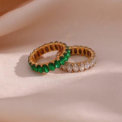 Antoinette Diamant Simulant Gouden Ring