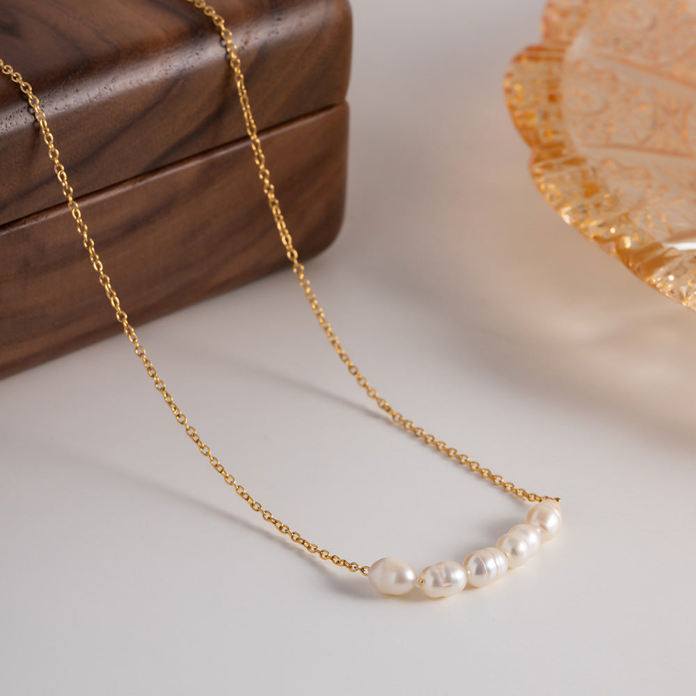 Elle Gouden Parel Ketting