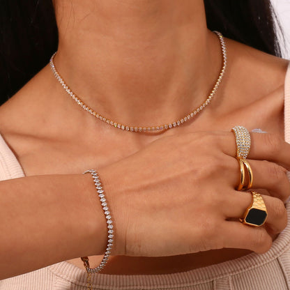 Wisteria Diamanten Tennis Necklace