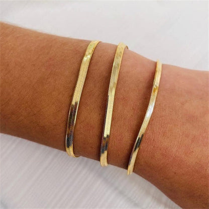 Vida Gouden Herringbone Armband