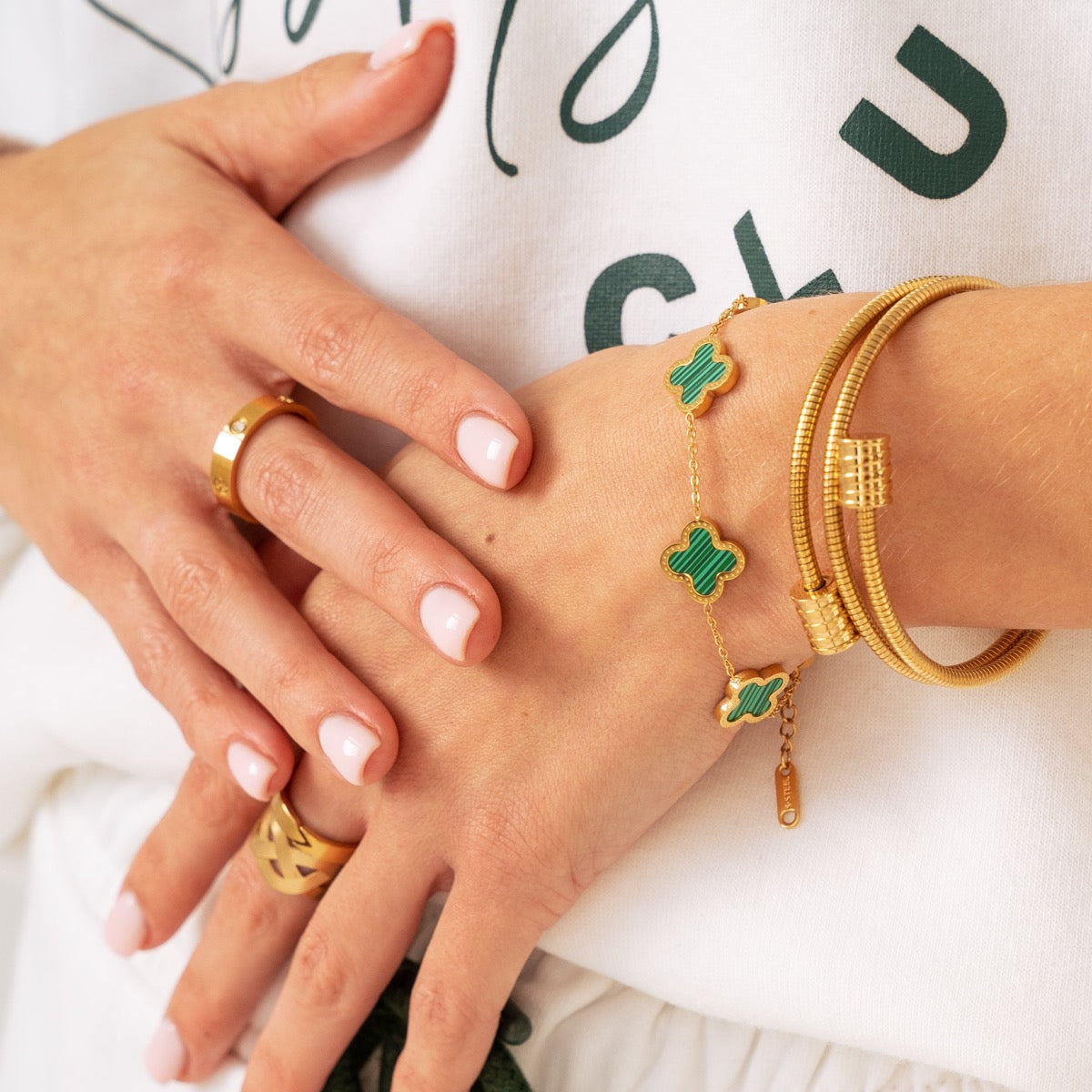 Twister Bangle Armband - Goud