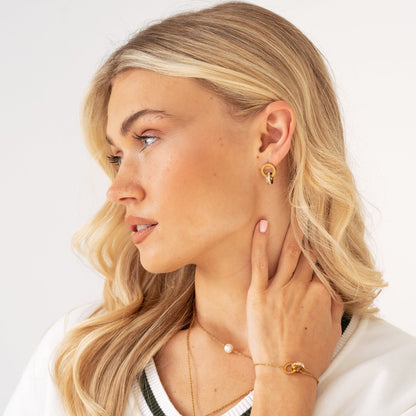 Latijns Verbonden Ringen Armband - Goud