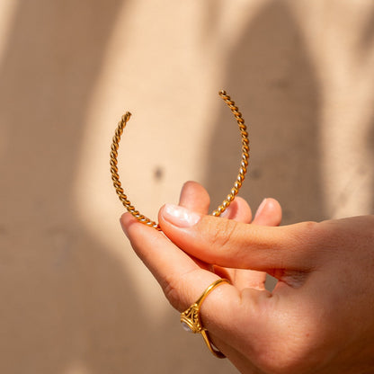 Spiraal Bangle Armband - Goud
