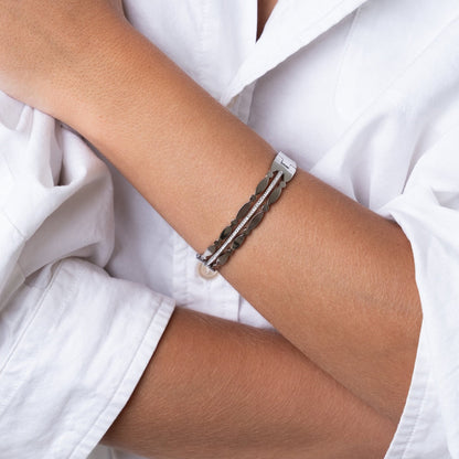 Addison Stone Bangle Bracelet - Zilver
