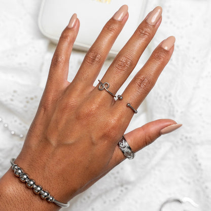 Calma Fidget Bangle Armband - Zilver