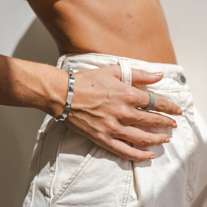Studarmband – Zilver