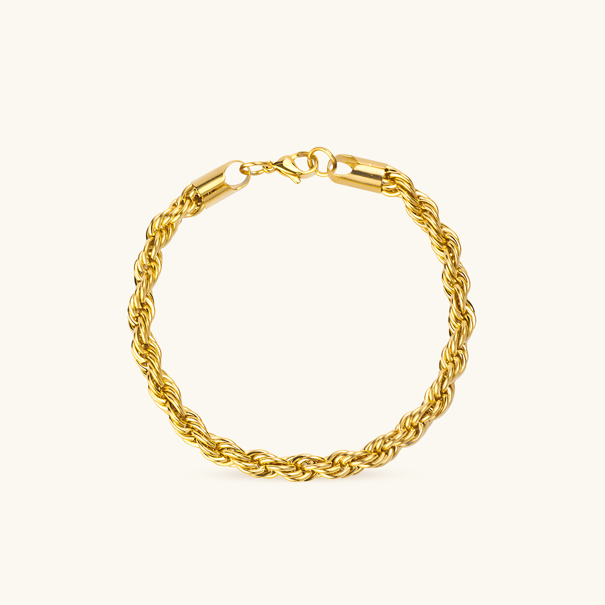Touwarmband - Goud