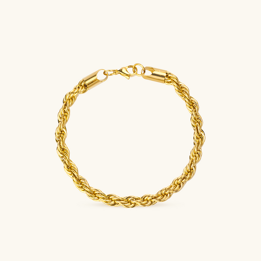 Touwarmband - Goud