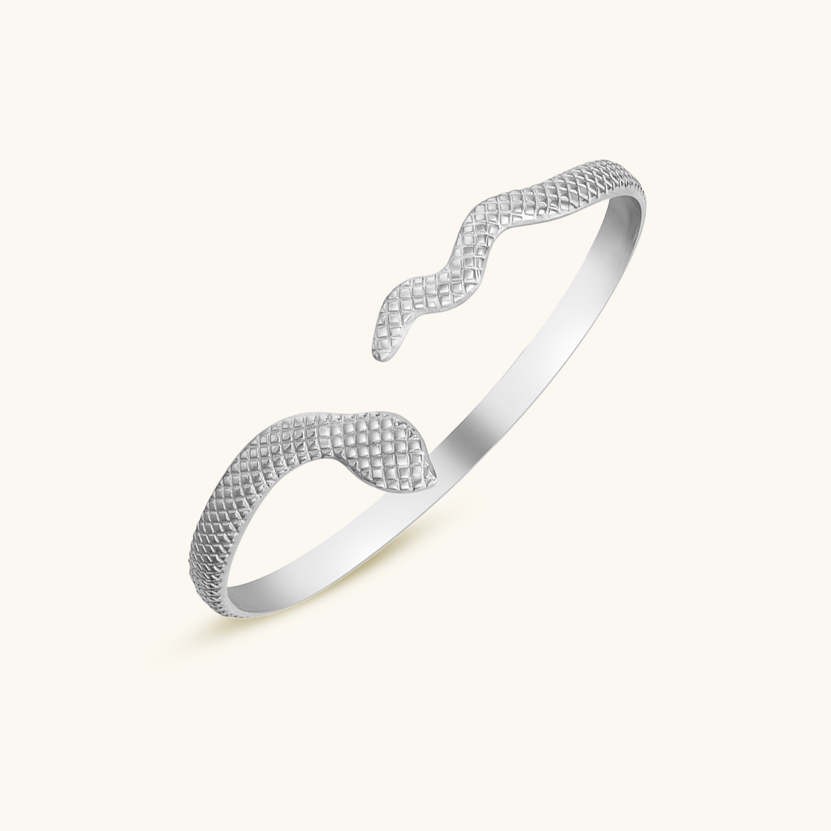 Serpent Bangle Bracelet - Zilver