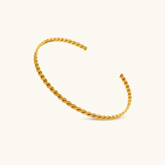 Spiraal Bangle Armband - Goud
