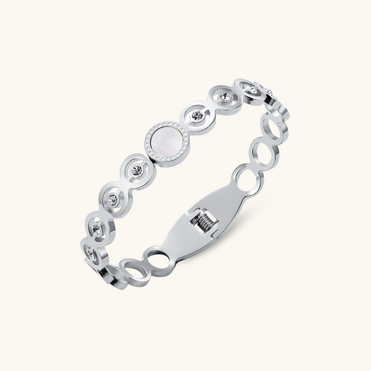 Steen Bijenkorf Bangle Armband - Zilver
