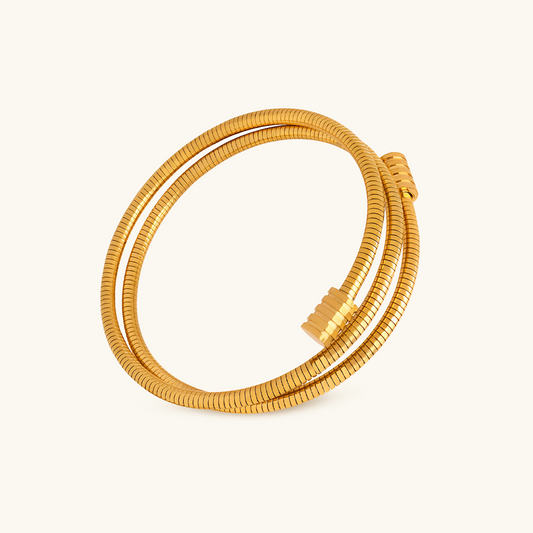 Twister Bangle Armband - Goud