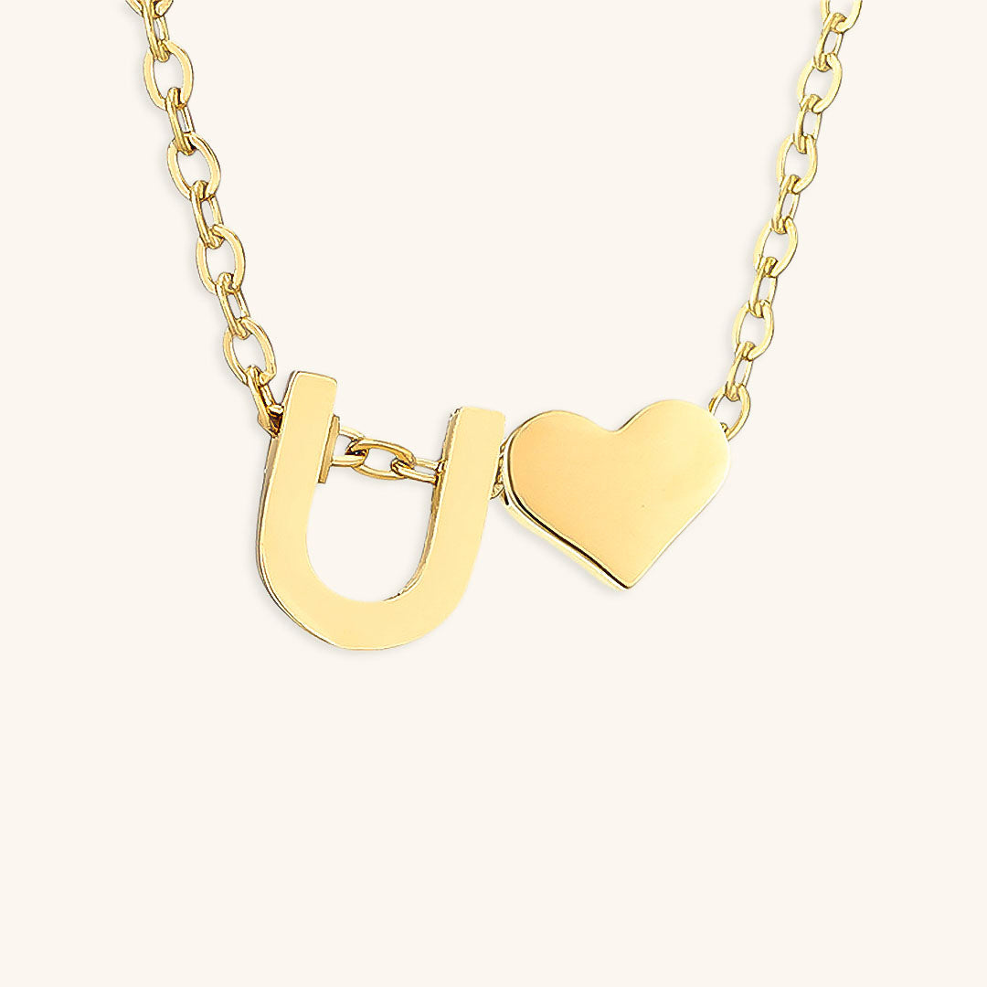 Ria Initieel Letter Gouden Ketting