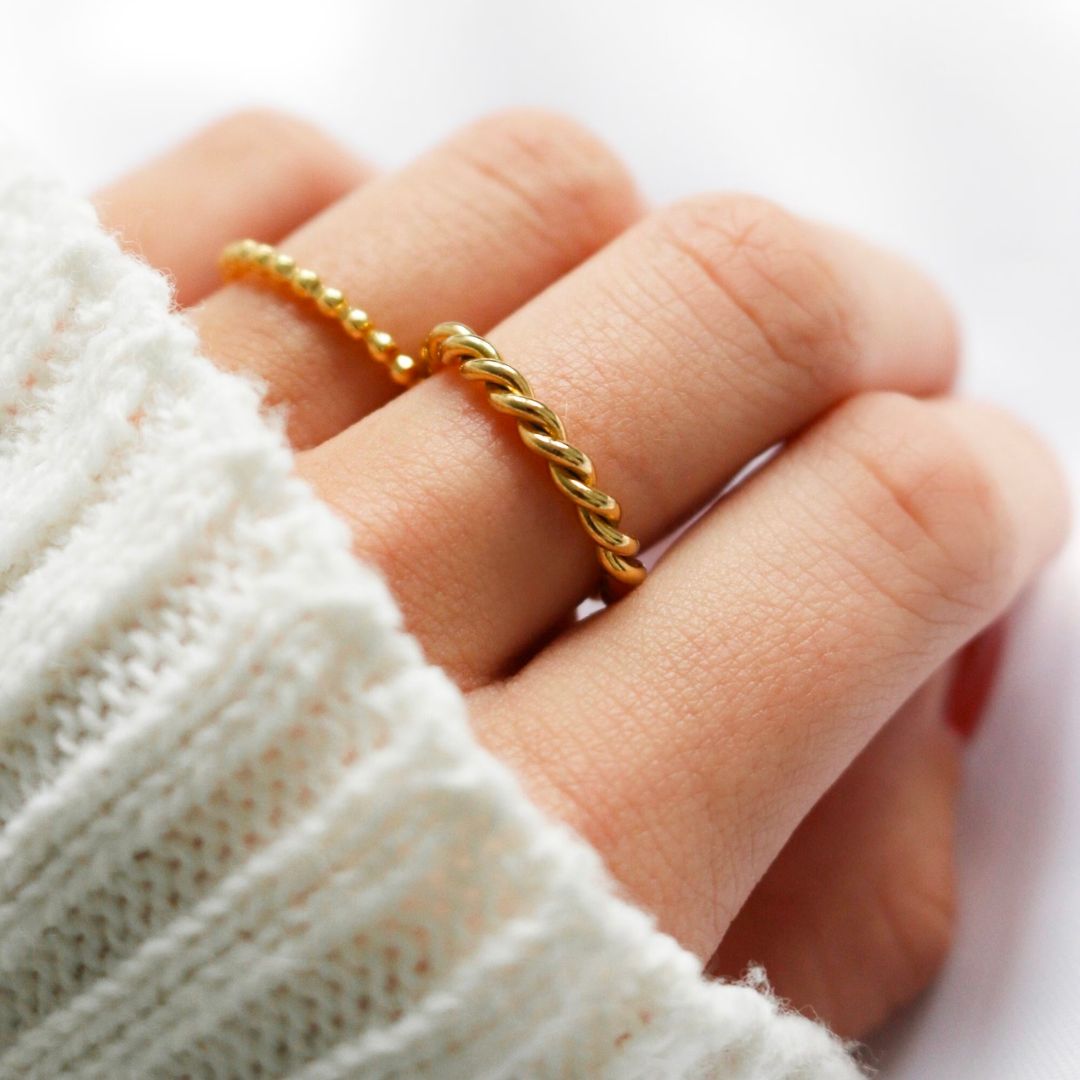 Melody Gouden Twist Ring