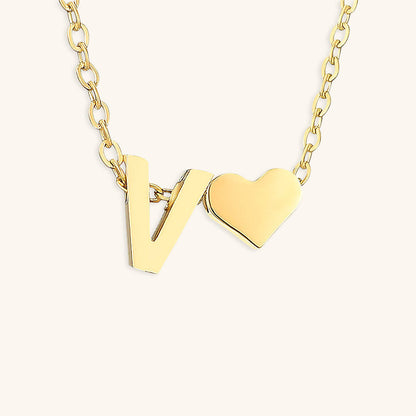 Ria Initieel Letter Gouden Ketting