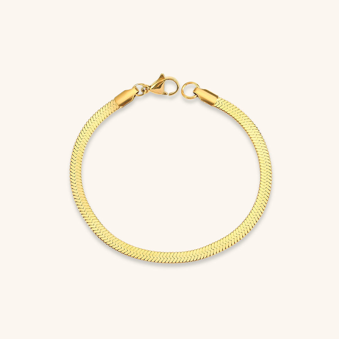 Vida Gouden Herringbone Armband