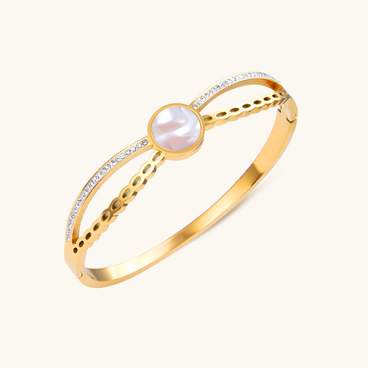 Venus Stone Bangle Armband - Goud