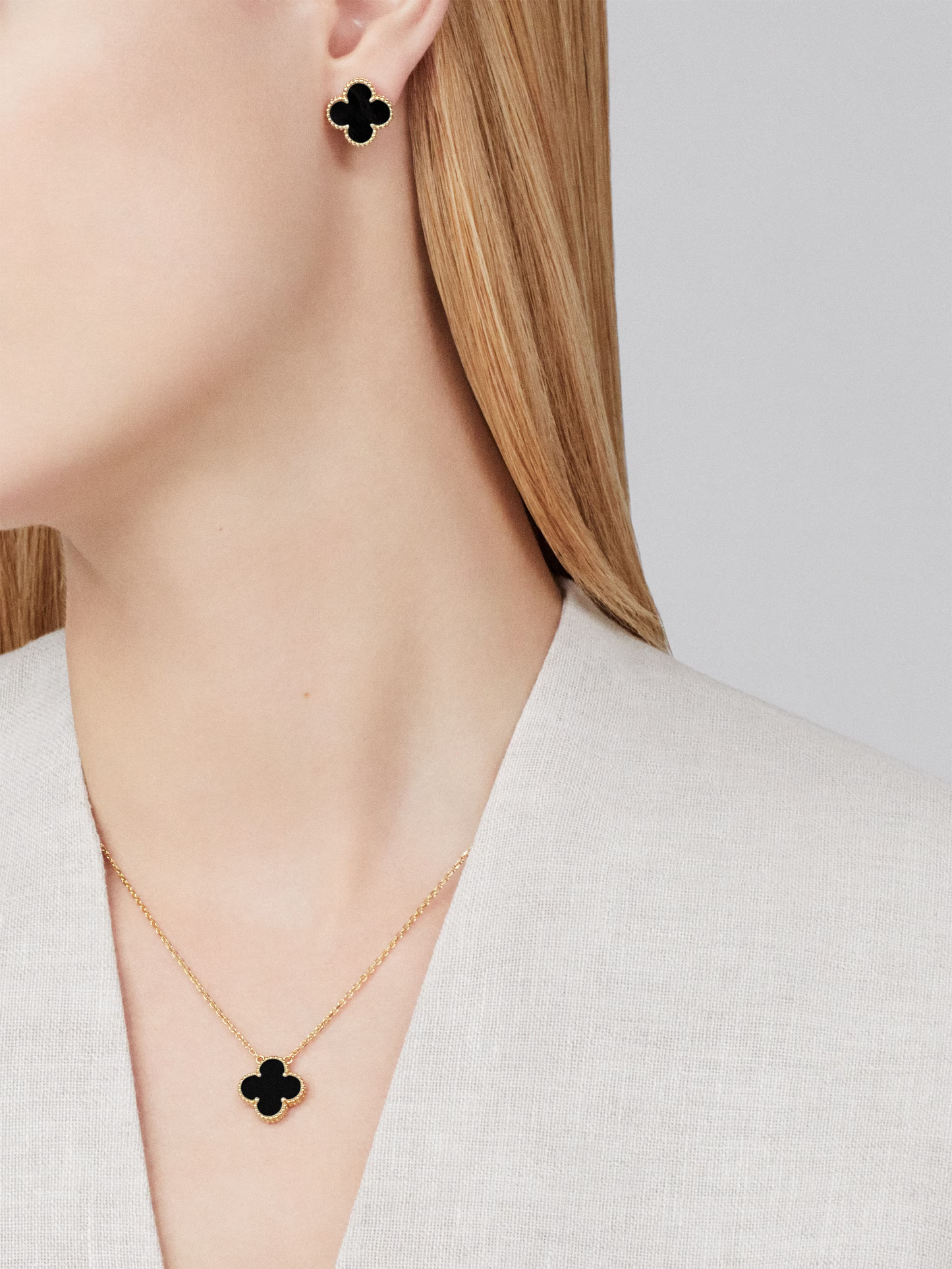 CLOVER | Zwarte Ketting