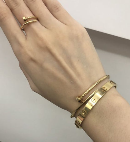 SPIKE | Roze Gouden Dunne Armband