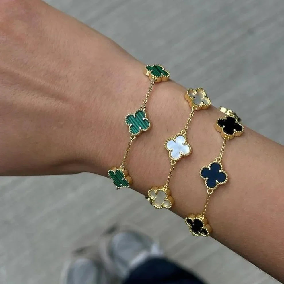3-delige Klavertje 3 Armband Set