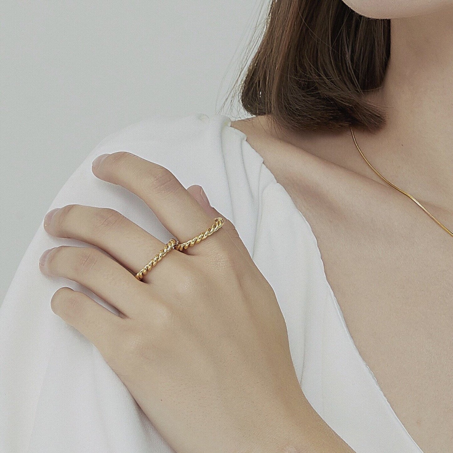 Melody Gouden Twist Ring